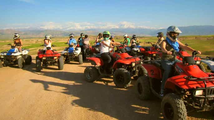 marrakech mezza giornata nel deserto di agafay in quad