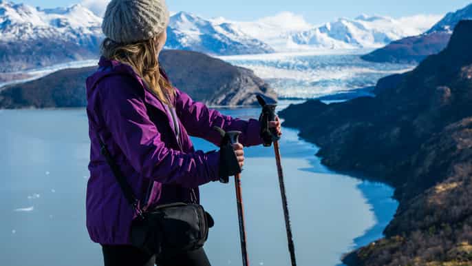 from puerto natales torres del paine hike to grey glacier