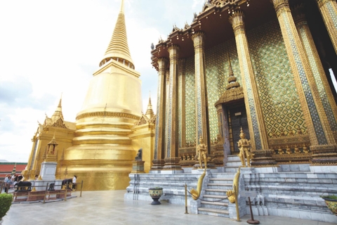 Bangkok: tour privado de medio día al templo y al gran palacioTour privado en francés