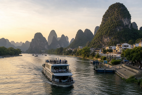 Guilin: Li River Cruise to Yangshuo with Optional Cave Tour 4-Star Cruise Ticket + Lunch + Pickup