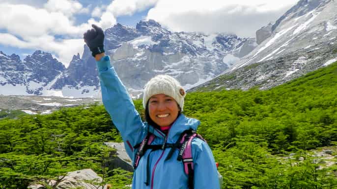 from el chalten desert lake boat trip and glacier trek