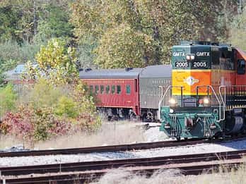 Etowah, Tennessee: Hiwassee Loop Railroad Zugfahrt Etowah, Tennessee: Hiwassee Loop Railroad Zugfahrt