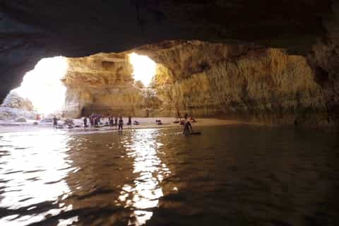 From Albufeira: Benagil Hidden Caves Tour by Kayak or SUP