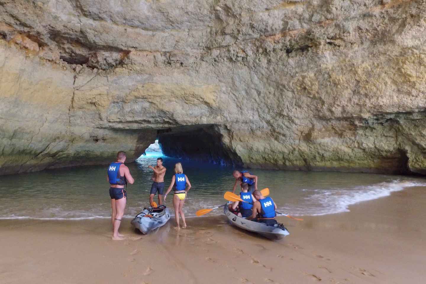 From Albufeira: Benagil Hidden Caves Tour by Kayak