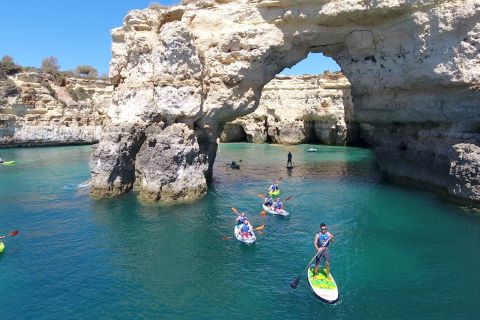 Da Albufeira: tour delle grotte nascoste di Benagil in kayak o SUP