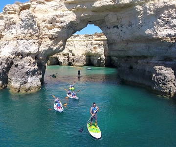 From Albufeira: Benagil Hidden Caves Tour by Kayak