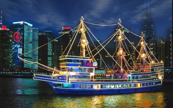 Shanghai: Huangpu River Scenic Cruise mit Abendbuffet