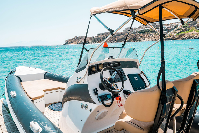 Mykonos: Customized Private RIB Cruise with Swim Stops 4-hour Private Cruise