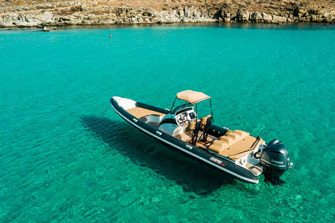 Mykonos: Customized Private RIB Cruise with Swim Stops 4-hour Private Cruise