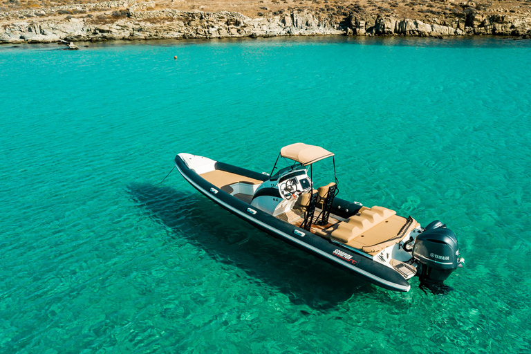 Mykonos: Customized Private RIB Cruise with Swim Stops 4-hour Private Cruise