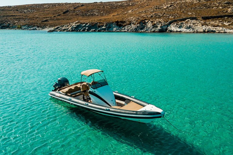 Mykonos: Customized Private RIB Cruise with Swim Stops 4-hour Private Cruise