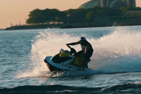 Chicago: North Avenue Beach Jet Ski Rental with Skyline View