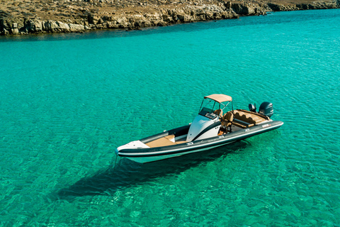 Mykonos: Customized Private RIB Cruise with Swim Stops 4-hour Private Cruise