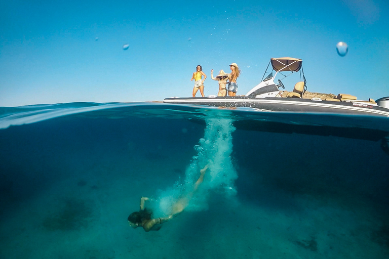 Mykonos: Customized Private RIB Cruise with Swim Stops 4-hour Private Cruise