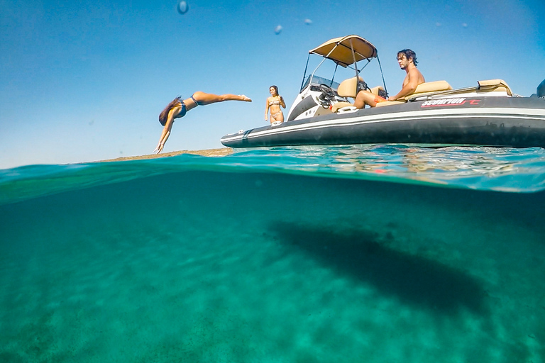 Mykonos: Customized Private RIB Cruise with Swim Stops 4-hour Private Cruise