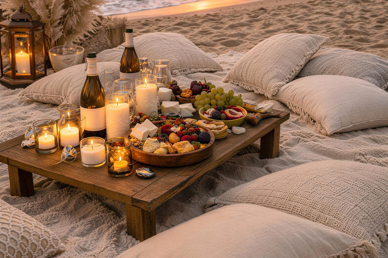 Mykonos: Luxury Sunset Picnic with Wine & Sea Views