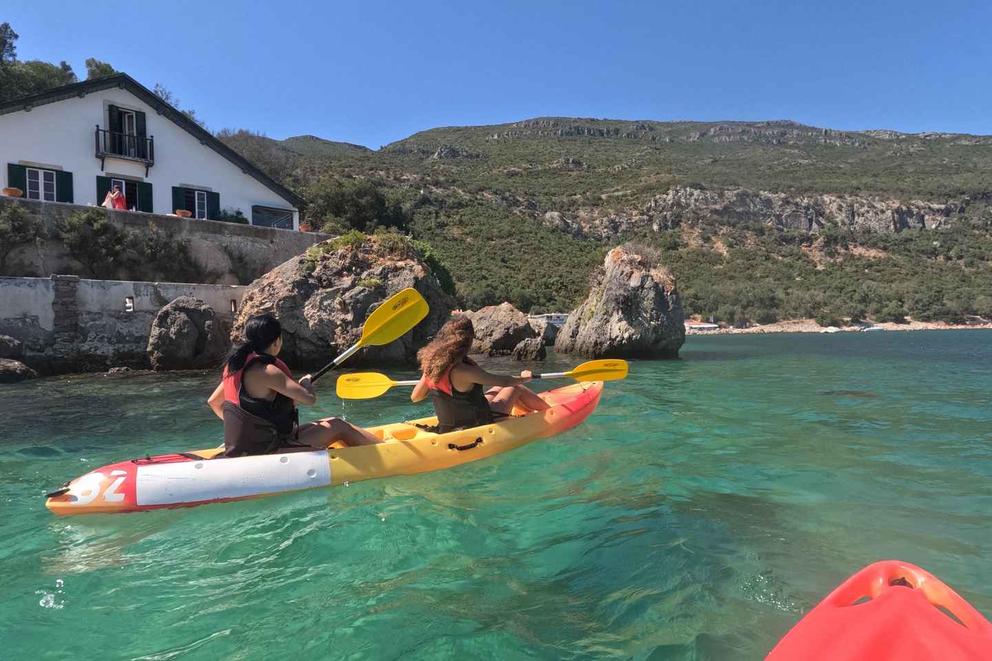 Lisbon: Arrábida Kayak & Wild Beach Snorkeling Pickup Option