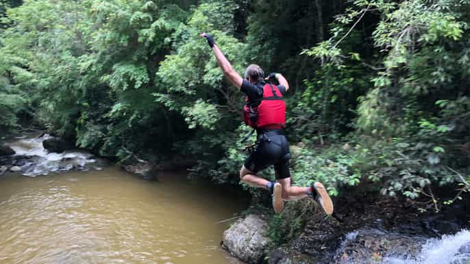 fra dalat dagstur canyoning adventure med picnic