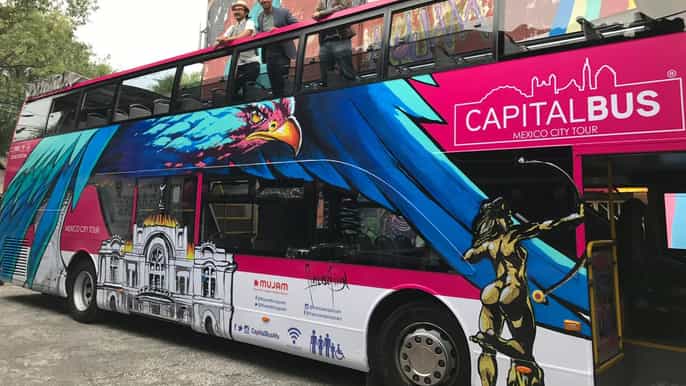 ciudad de méxico recorrido por el centro y la ciudad de polanco en autobús panorámico