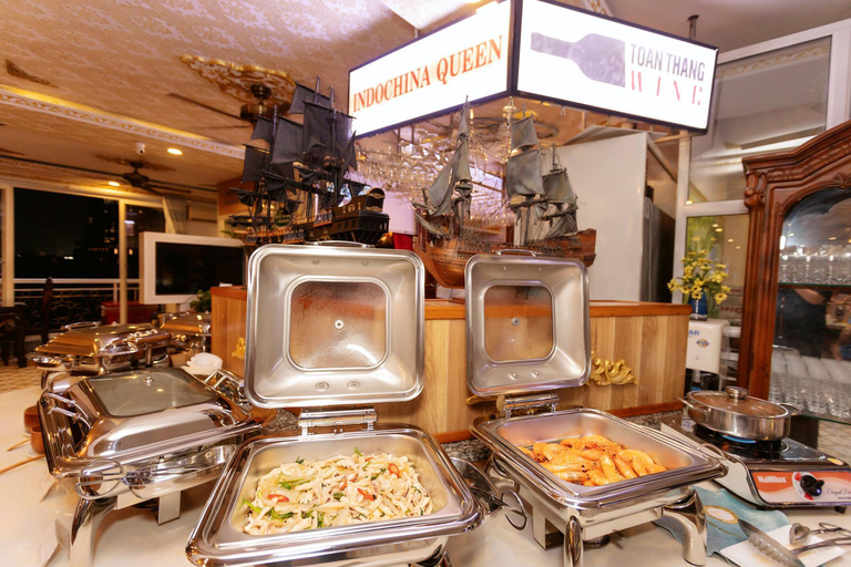 Saigon River Dinner on Cruise with Buffet and live music Saigon River Dinner Cruise with Buffet and live music