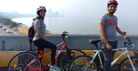Mumbai: Fahrradtour am Morgen