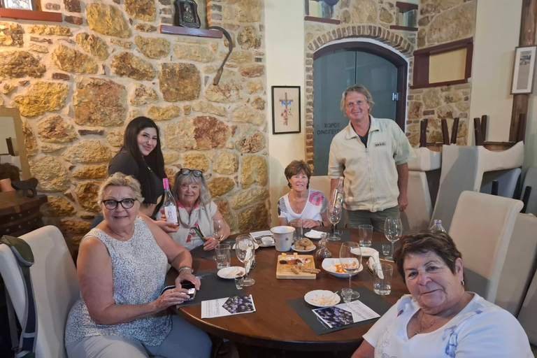 Chania Private Wine Tasting Tour & Theriso Village Visit Chania: Tour to Therisso Gorge, Village & Winery with Lunch"