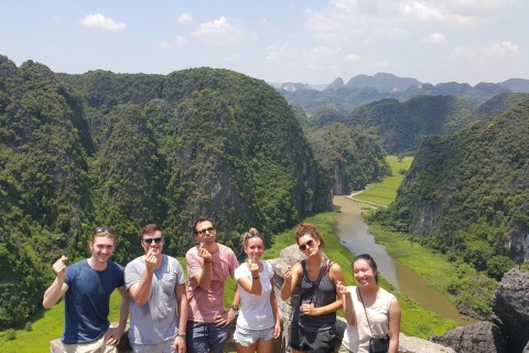 Desde Hanói: recorrido turístico y en bicicleta por Hoa Lu y Tam CocTour compartido con punto de encuentro