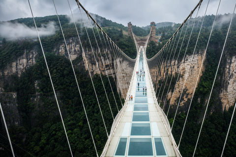 Zhangjiajie: Grand Canyon & Glass Bridge E-Ticket Options English Guide Service Only