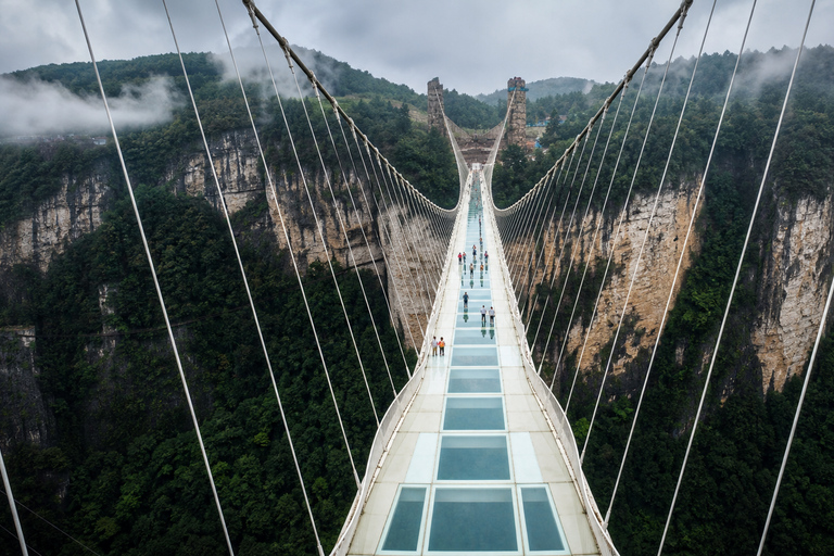 Zhangjiajie: Grand Canyon & Glass Bridge E-Ticket Options English Guide Service Only