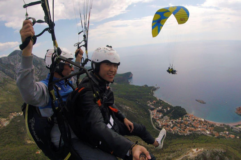 Gleitschirmfliegen in Montenegro: Sveti Stefan Luftausflug