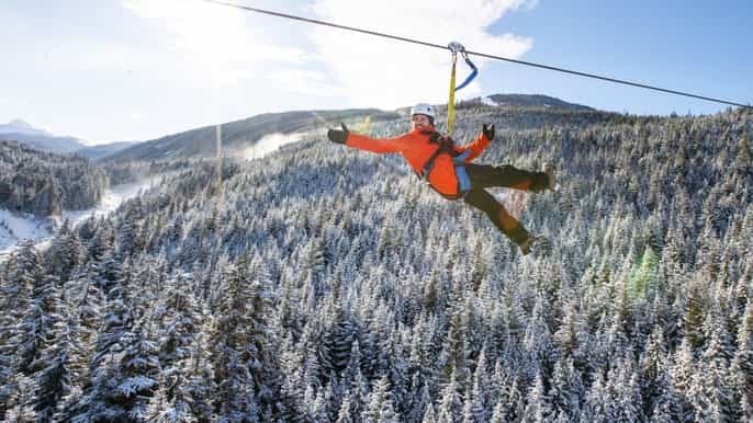 whistler zipline experience ziptrek eagle tour