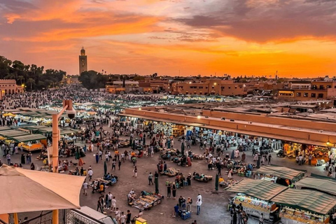 Marrakech Medina Night Tour with Rooftop Dinner