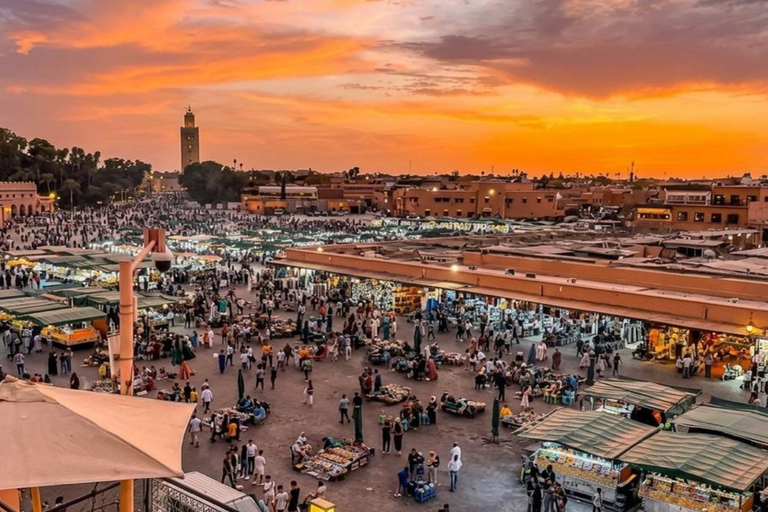Marrakech Medina Night Tour with Rooftop Dinner