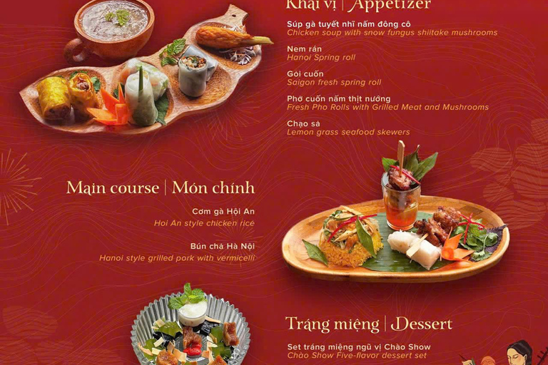 Ho Chi Minh: Open-Top Bus Tour, Chào Show & Dinner MAIN MENU BUS TOUR with CHÀO SHOW