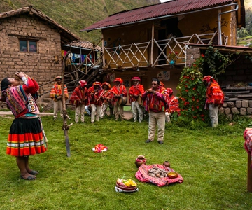 Andes-ontmoeting Cultuur en traditie in Huilloc