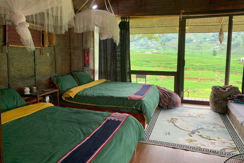 Desde Hanoi: Excursión de senderismo de 2 días a Sapa (Dormir en casa de familia)