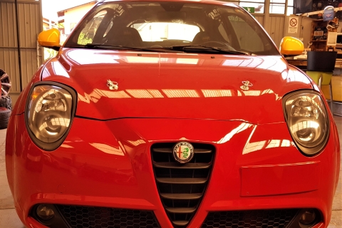 Milan : essai routier de l'Alfa Romeo MiTo sur circuit