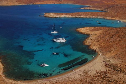 Von Ornos aus: Private Kreuzfahrt von Mykonos nach Delos und zur Insel Rhenia