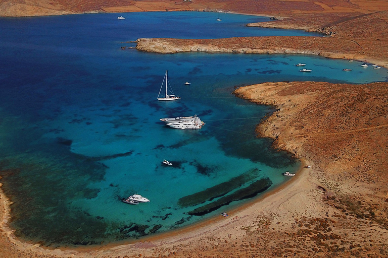 Von Ornos aus: Private Kreuzfahrt von Mykonos nach Delos und zur Insel Rhenia