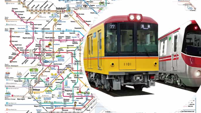 Токио 24часовой 48часовой или 72часовой билет на метро