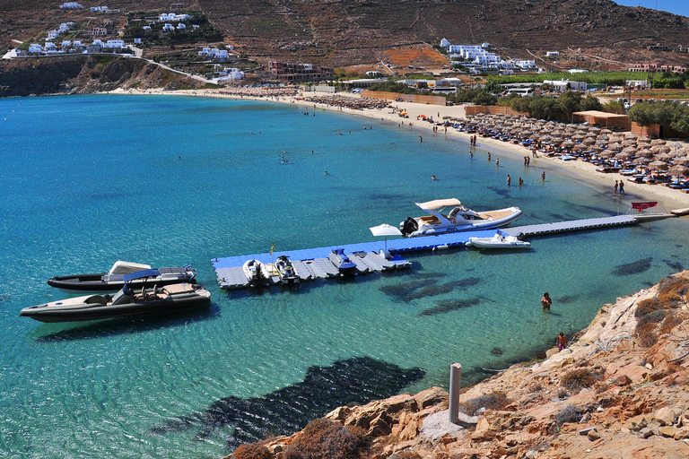 Private Boat Cruise: South coastline of Mykonos Standard Option