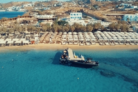 Private Boat Cruise: South coastline of Mykonos Standard Option