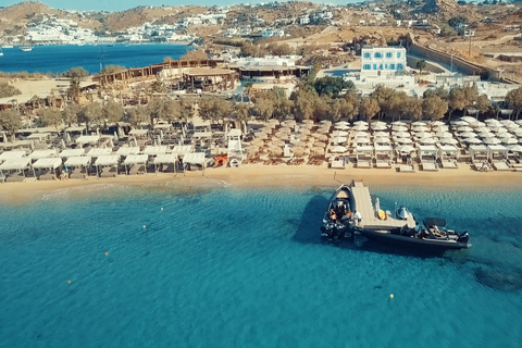 Private Boat Cruise: South coastline of Mykonos Standard Option