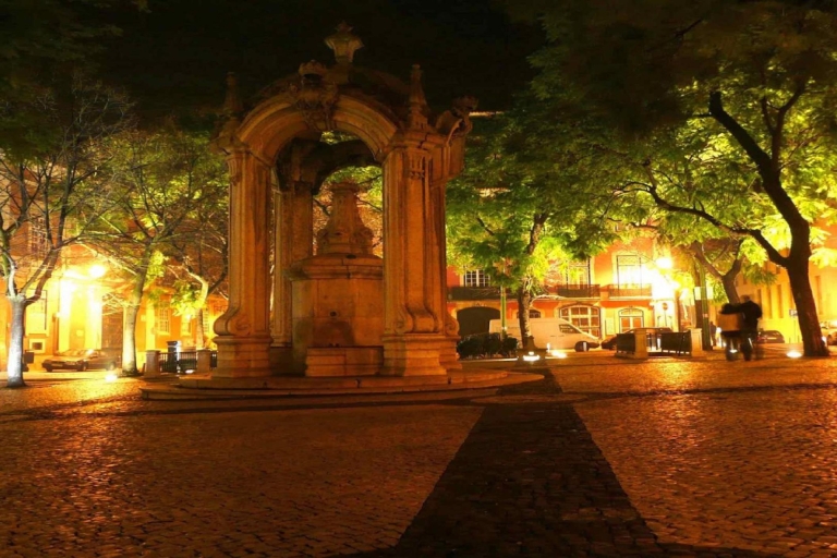 Lissabon: avondrondleiding door de stad met diner en live fadoshowPrivérondleiding