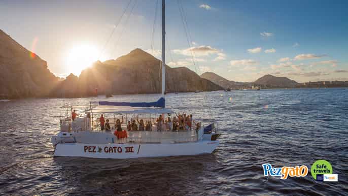 cabo san lucas sunset party cruise with open bar
