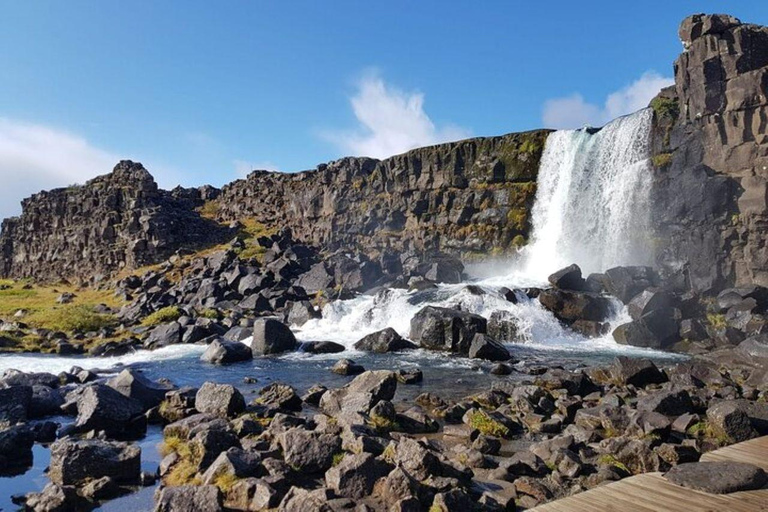 Private Golden Circle with Snowmobile Ride from Reykjavik