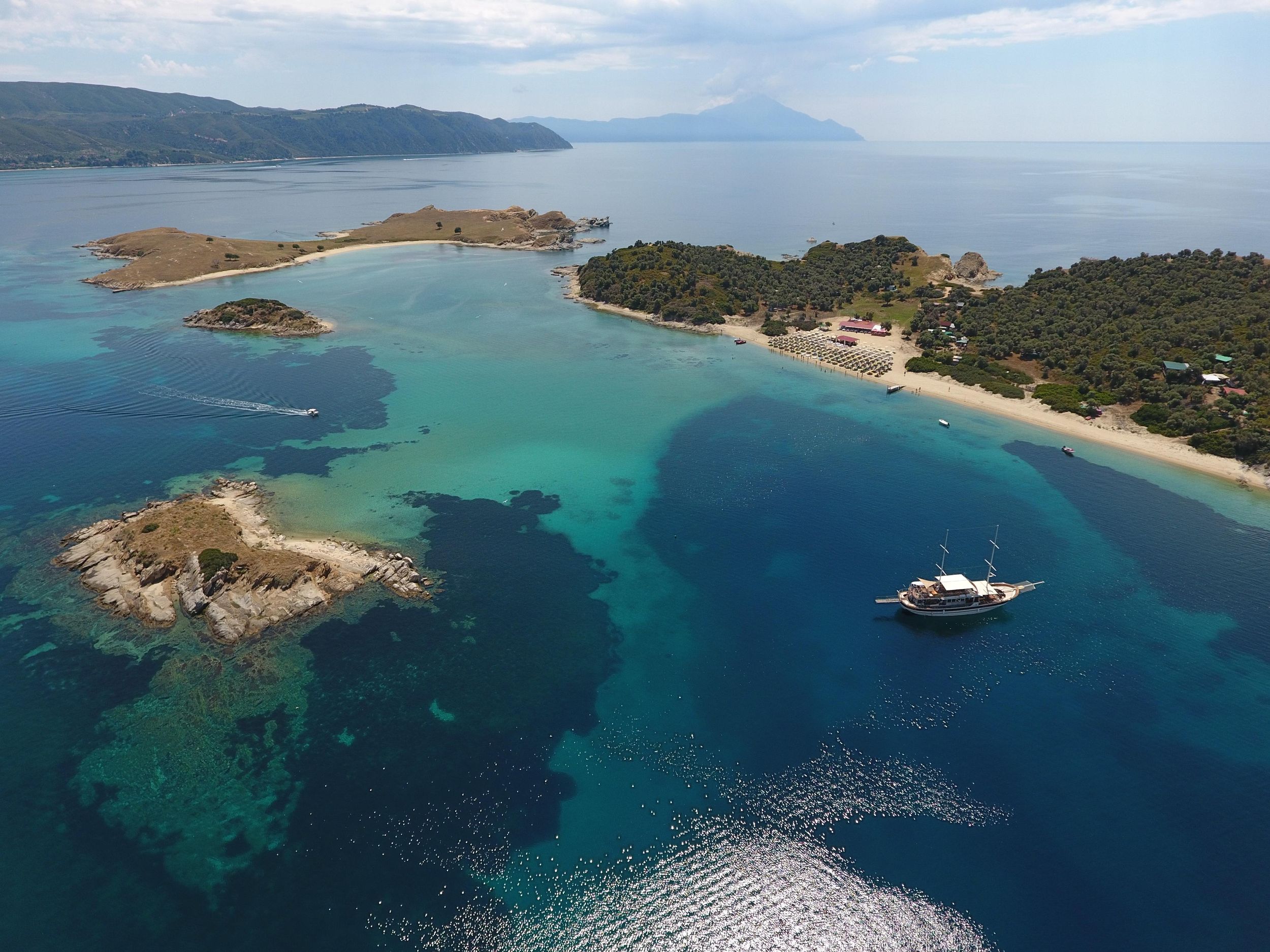 Ab Ouranoupoli: Blaue Lagune Zwei-Insel-Kreuzfahrt