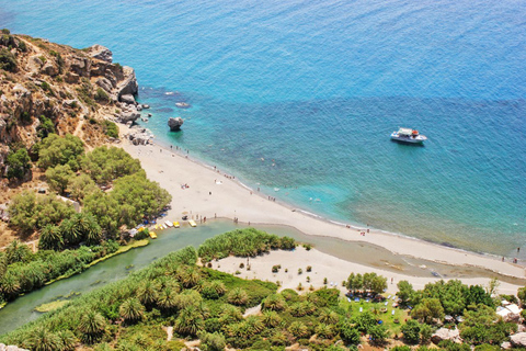 Desde Rethymno / Chania: excursión de un día a Preveli Palm BeachTour privado desde Chania y Rethymno