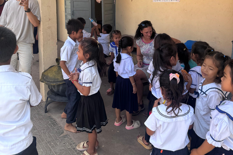 Phnom Penh: Silk Island School Visit with Activities