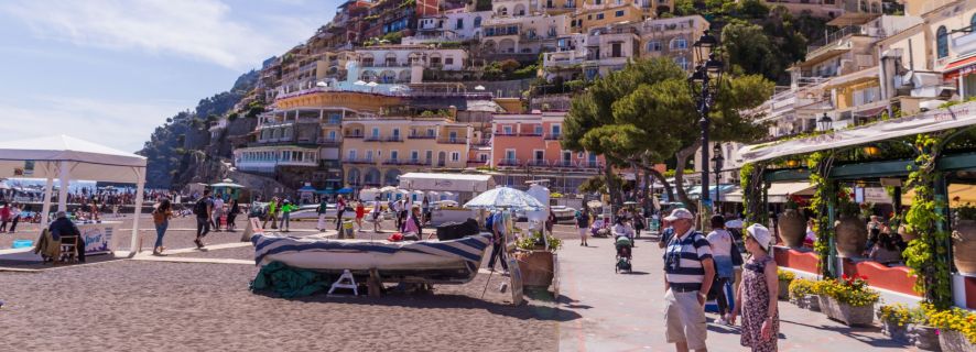 Sorrento: passeio de barco de dia inteiro para Positano, Amalfi e Ravello
